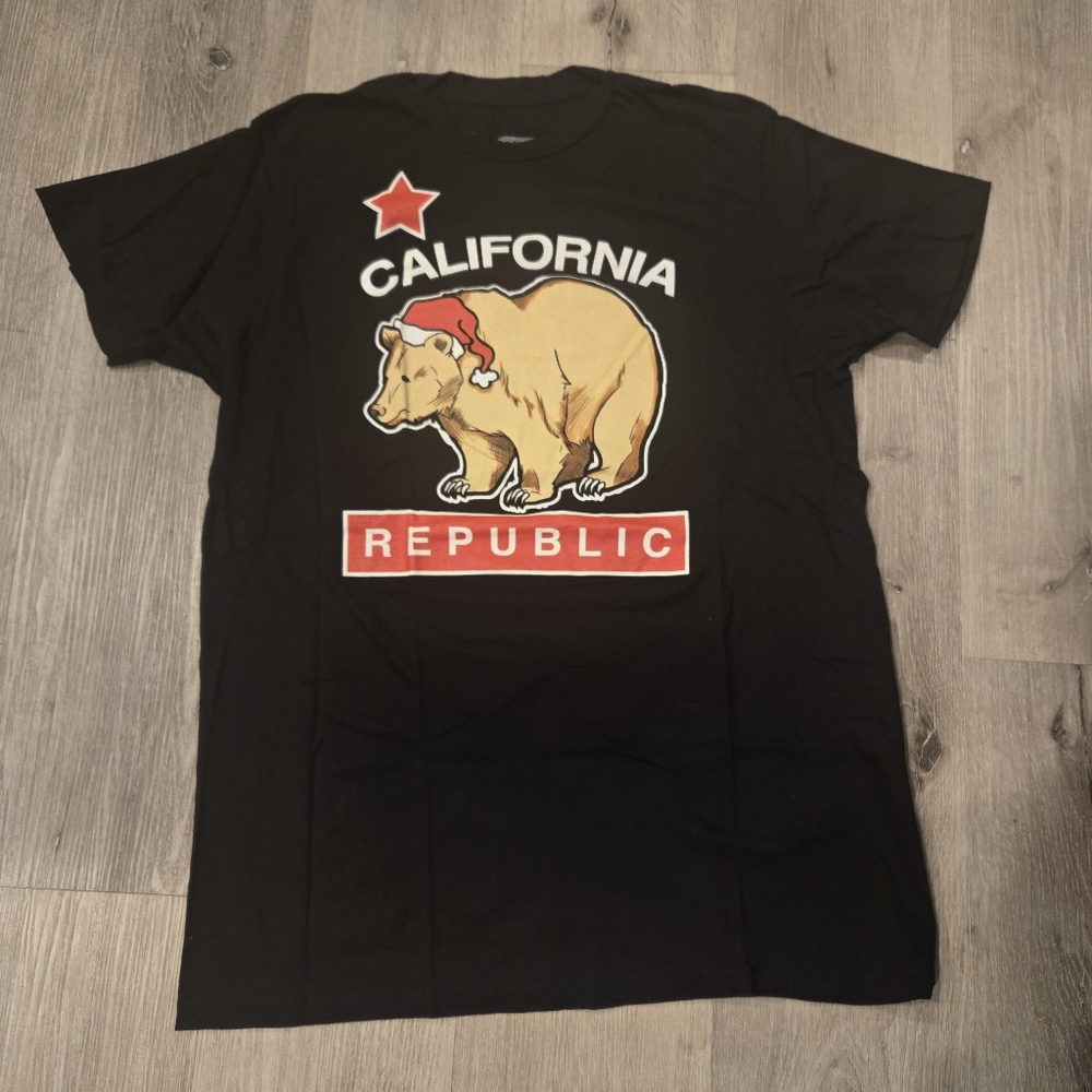 Bowery Supply California Republic Santa Hat Bear Size Large